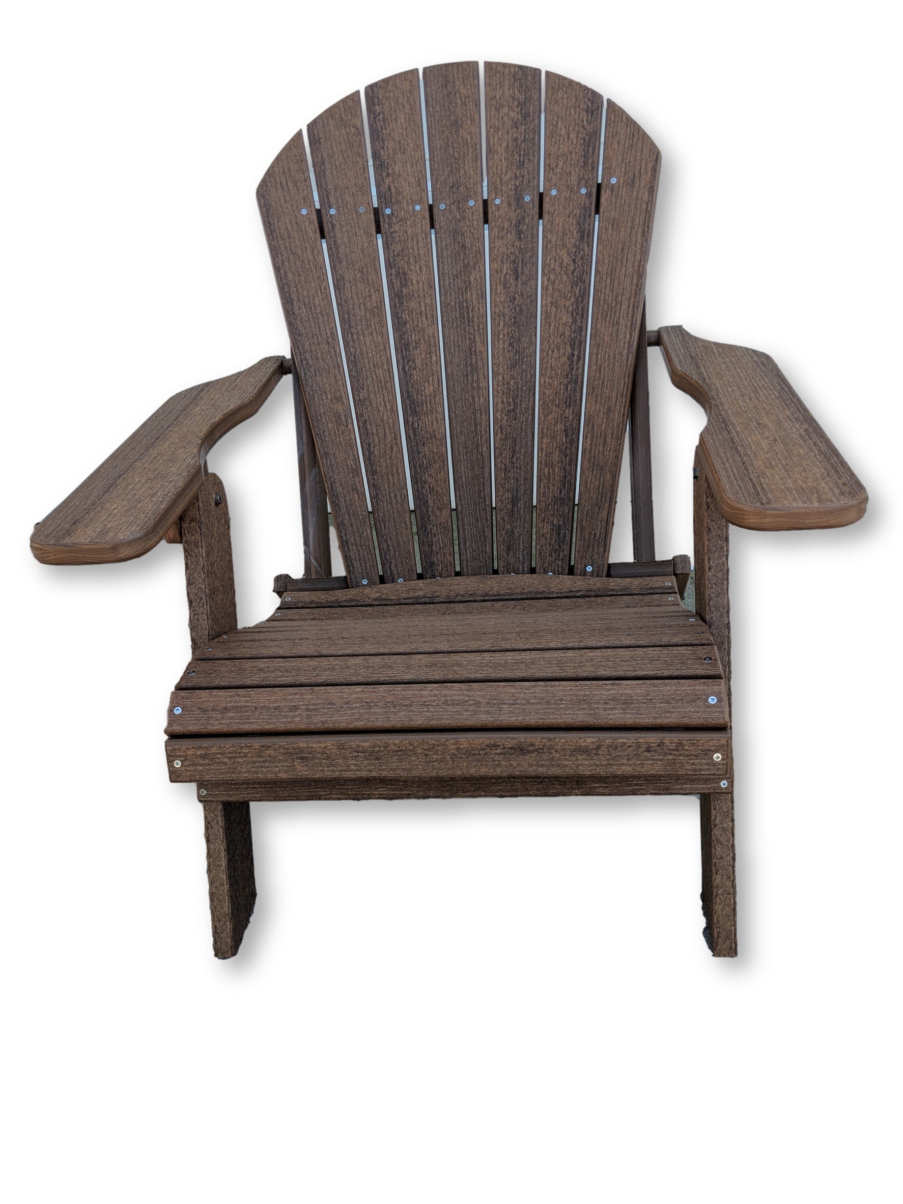 Antique Mahogany Folding Adirondack Chair(No Cup Holders)