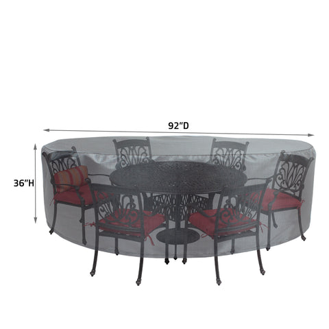 COV-M571 Premium Mercury Cover 54" Round Table & Chair