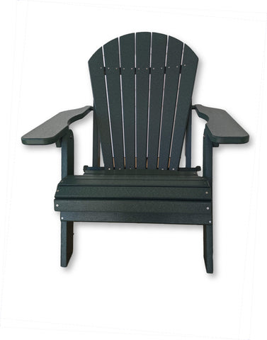 Evergreen Folding Adirondack Chair(No Cup Holders)
