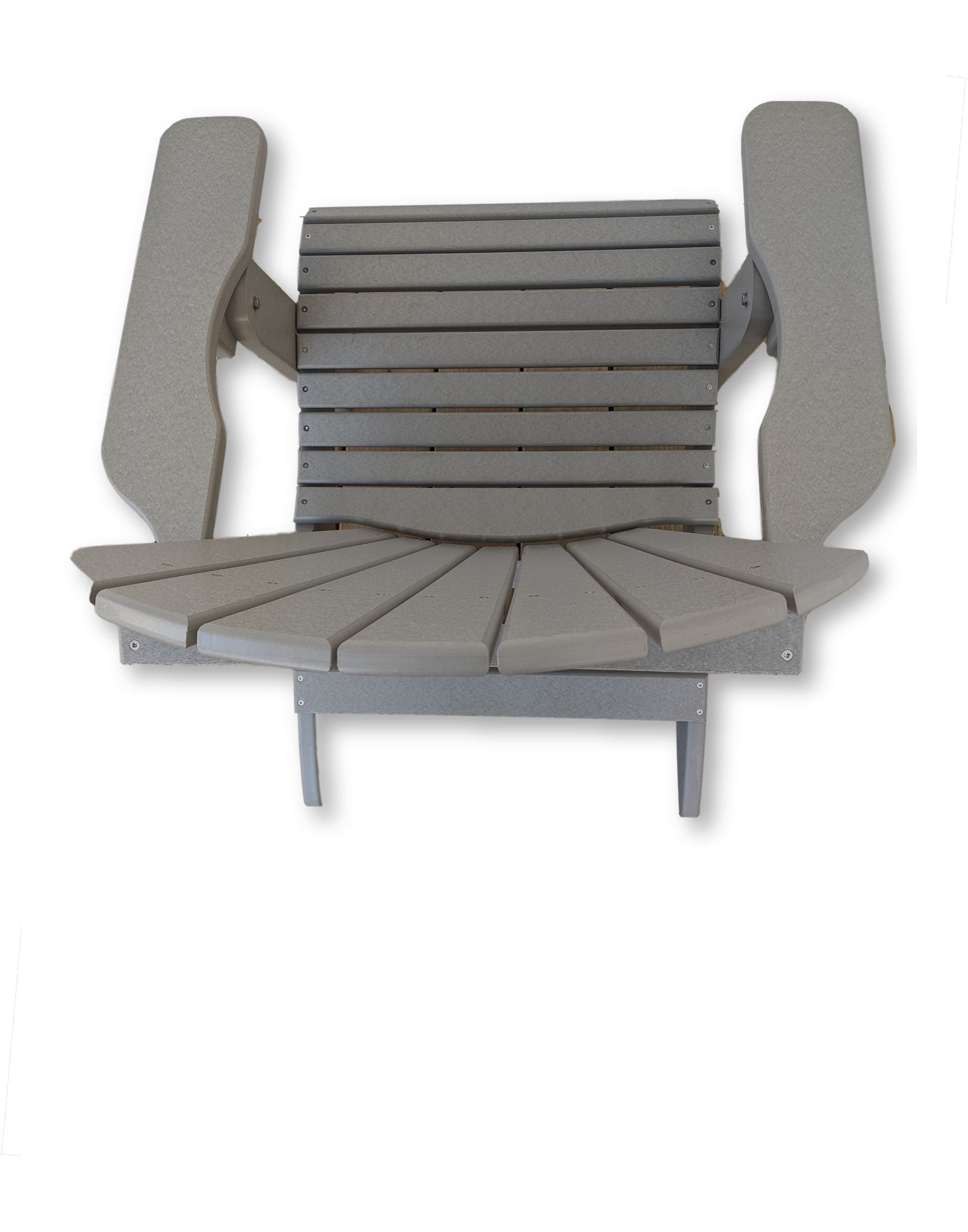 Dove Gray Folding Adirondack Chair(No Cup Holders)