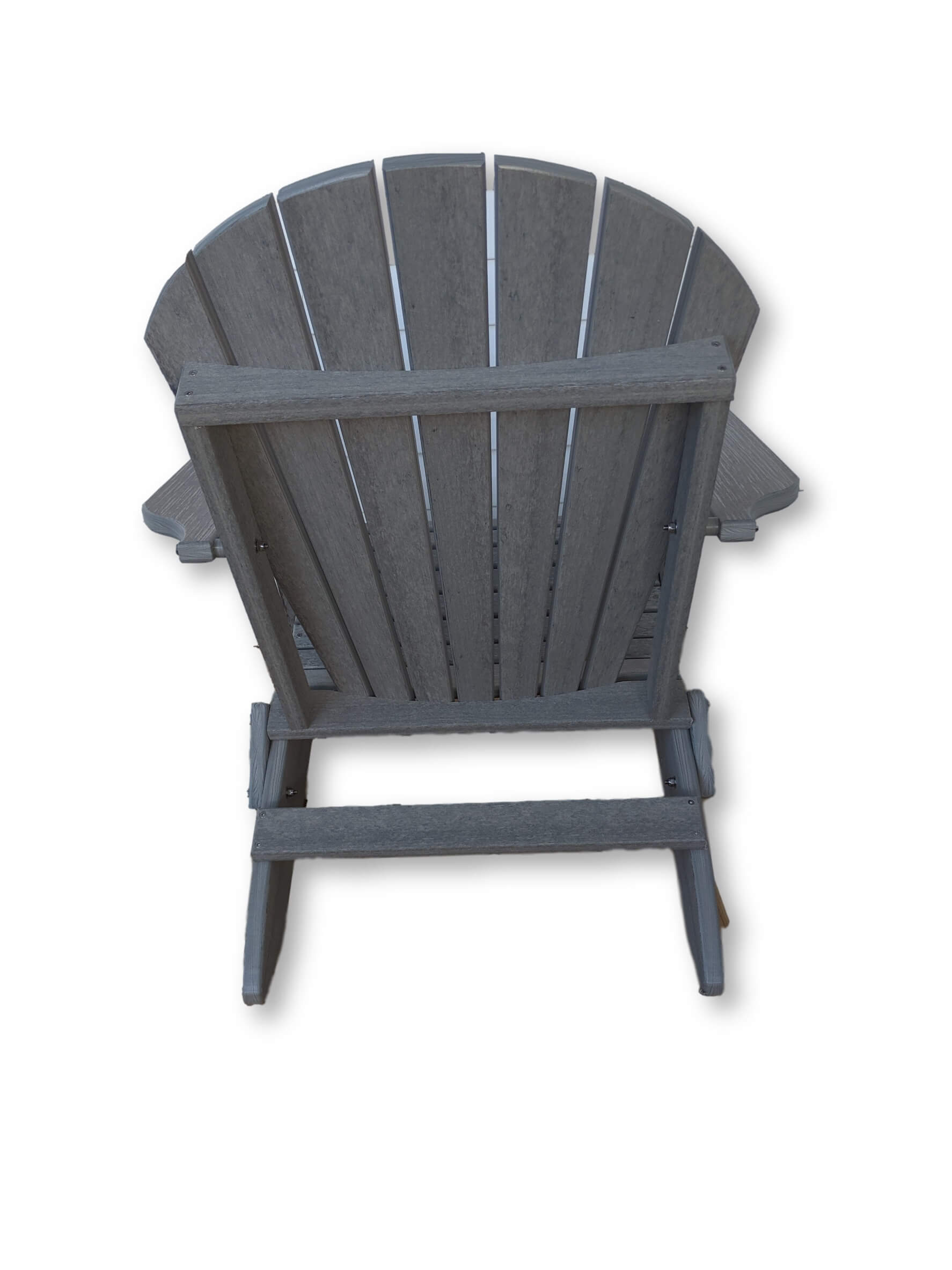 DriftWood Gray Folding Adirondack Chair(No Cup Holders)