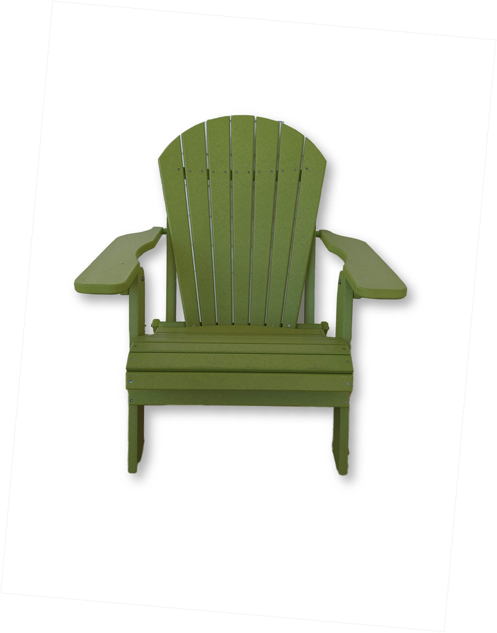 Lime Green Folding Adirondack Chair(No Cup Holders)